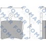 FO 653581 FOMAR Friction КомплеК т гальмівних колодок, дискове гальмо