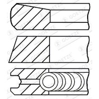 08-287000-00 GOETZE ENGINE Комплект поршневих кілець