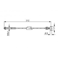 1 987 477 517 BOSCH Тросик, cтояночный тормоз