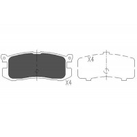 KBP-4537 KAVO PARTS Комплект гальмівних колодок дисковий гальм