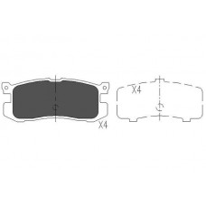 KBP-4537 KAVO PARTS Комплект гальмівних колодок дисковий гальм