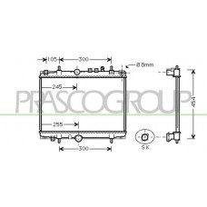 CI520R004 PRASCO Радіатор охолодження двигуна
