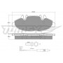 TX 15-02 TOMEX Brakes Комплект гальмівних колодок дисковий гальм