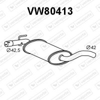 VW80413 VENEPORTE Предглушник вихлопних газів