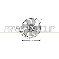 AD200F008 PRASCO Вентилятор охолодження двигуна