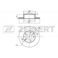 BS-6147 ZEKKERT Гальмівний диск