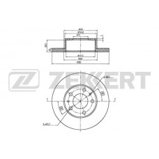 BS-6147 ZEKKERT Гальмівний диск