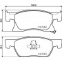 8DB 355 024-771 HELLA Комплект гальмівних колодок дисковий гальм