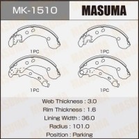 MK-1510 MASUMA Комплект гальмівних колодок