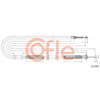 12.0709 COFLE Тросик, cтояночный тормоз