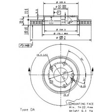 09.8681.10 BREMBO Гальмівний диск