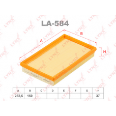 LA-584 LYNXauto Повітряний фільтр