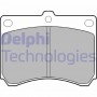 LP935 DELPHI Комплект гальмівних колодок дисковий гальм