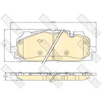 6121588 GIRLING Комплект гальмівних колодок дисковий гальм