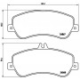 FK20121 KAISHIN Комплект гальмівних колодок дисковий гальм