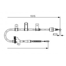 1 987 482 098 BOSCH Тросик, cтояночный тормоз