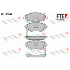 BL1959A2 FTE Комплект гальмівних колодок дисковий гальм