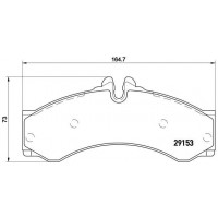 P 50 028 BREMBO Комплект гальмівних колодок дисковий гальм