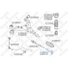 51-04904-SX STELLOX Наконечник поперечної кермової тяги