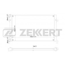 MK-1093 ZEKKERT Радіатор охолодження двигуна