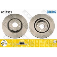 6017571 GIRLING Гальмівний диск