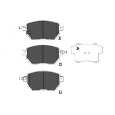 KBP-6573 KAVO PARTS Комплект гальмівних колодок дисковий гальм