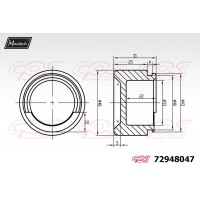72948047 MAXTECH Поршень корпус скоби гальма