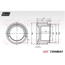 72948047 MAXTECH Поршень корпус скоби гальма