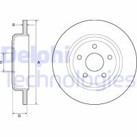 BG4772C DELPHI Гальмівний диск
