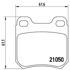 P 59 014 BREMBO Комплект гальмівних колодок дисковий гальм