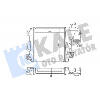 350890 KALE OTO RADYATÖR Интеркулер