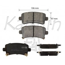FK10208 KAISHIN Комплект гальмівних колодок дисковий гальм