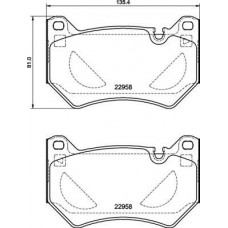 P 85 177 BREMBO Комплект гальмівних колодок дисковий гальм