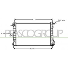 FD107R004 PRASCO Радіатор охолодження двигуна