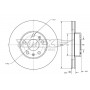 TX 73-51 TOMEX Brakes Гальмівний диск