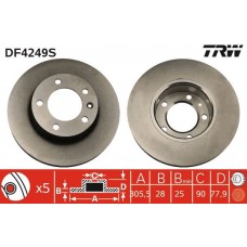 DF4249S TRW Гальмівний диск