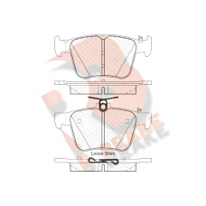 RB2098 R BRAKE КомплеК т гальмівних колодок, дискове гальмо