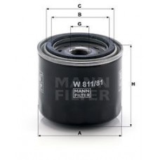 W 811/81 MANN-FILTER Масляний фільтр