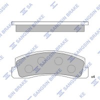 SP1168 Hi-Q Комплект гальмівних колодок дисковий гальм
