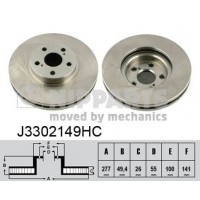 J3302149HC NIPPARTS Гальмівний диск