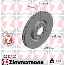 110.2224.20 ZIMMERMANN Гальмівний диск