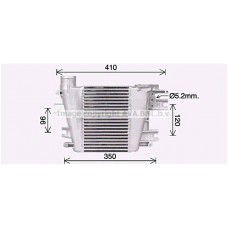 DN4457 AVA QUALITY COOLING Интеркулер