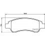 8DB 355 011-521 HELLA Комплект гальмівних колодок дисковий гальм