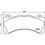 8DB 355 040-211 HELLA Комплект гальмівних колодок дисковий гальм