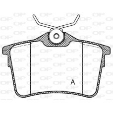 BPA1382.00 OPEN PARTS Комплект гальмівних колодок дисковий гальм