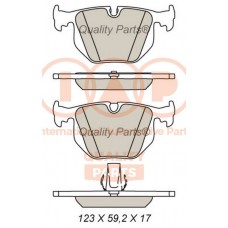 704-14055 IAP QUALITY PARTS Комплект гальмівних колодок дисковий гальм