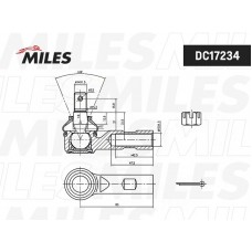 DC17234 MILES Наконечник поперечної кермової тяги