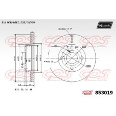 853019 MAXTECH Гальмівний диск