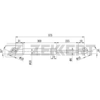 GF-1584 ZEKKERT Газова пружина кришка багажника