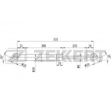 GF-1584 ZEKKERT Газова пружина кришка багажника